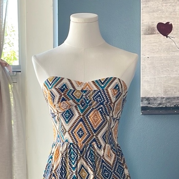 Boho printed strapless dress | Size M - Picture 7 of 7